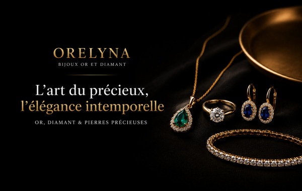 L’univers des bijoux en or, diamant et pierres précieuses chez Orelyna